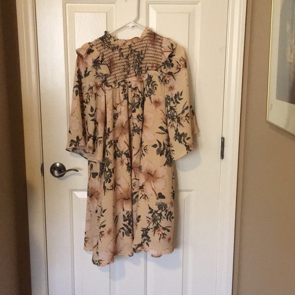 Happy Nature blush floral tunic dress - Picture 2 of 2